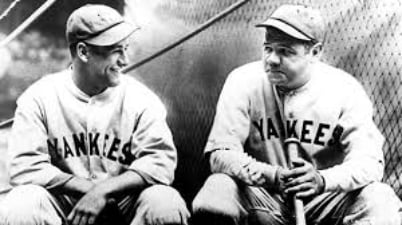 babe ruth, lou gehrig, yankees