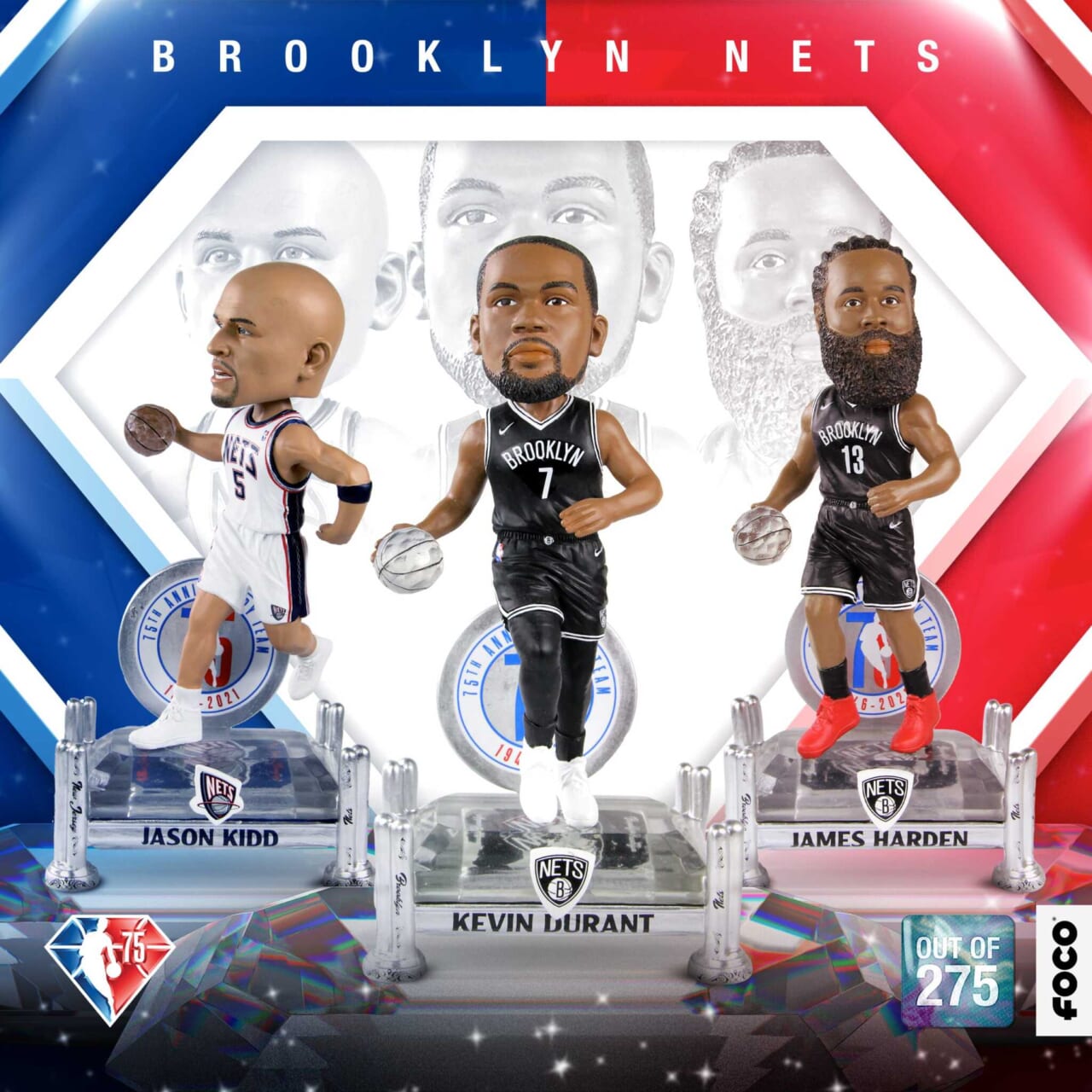 FOCO releases Brooklyn Nets 75th anniversary collection