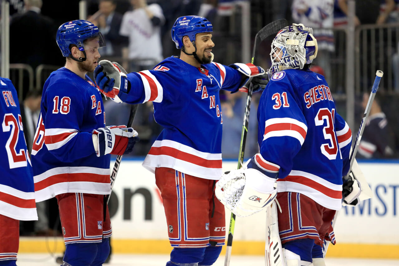 New York Rangers find way to win, trail series with Hurricanes 2-1