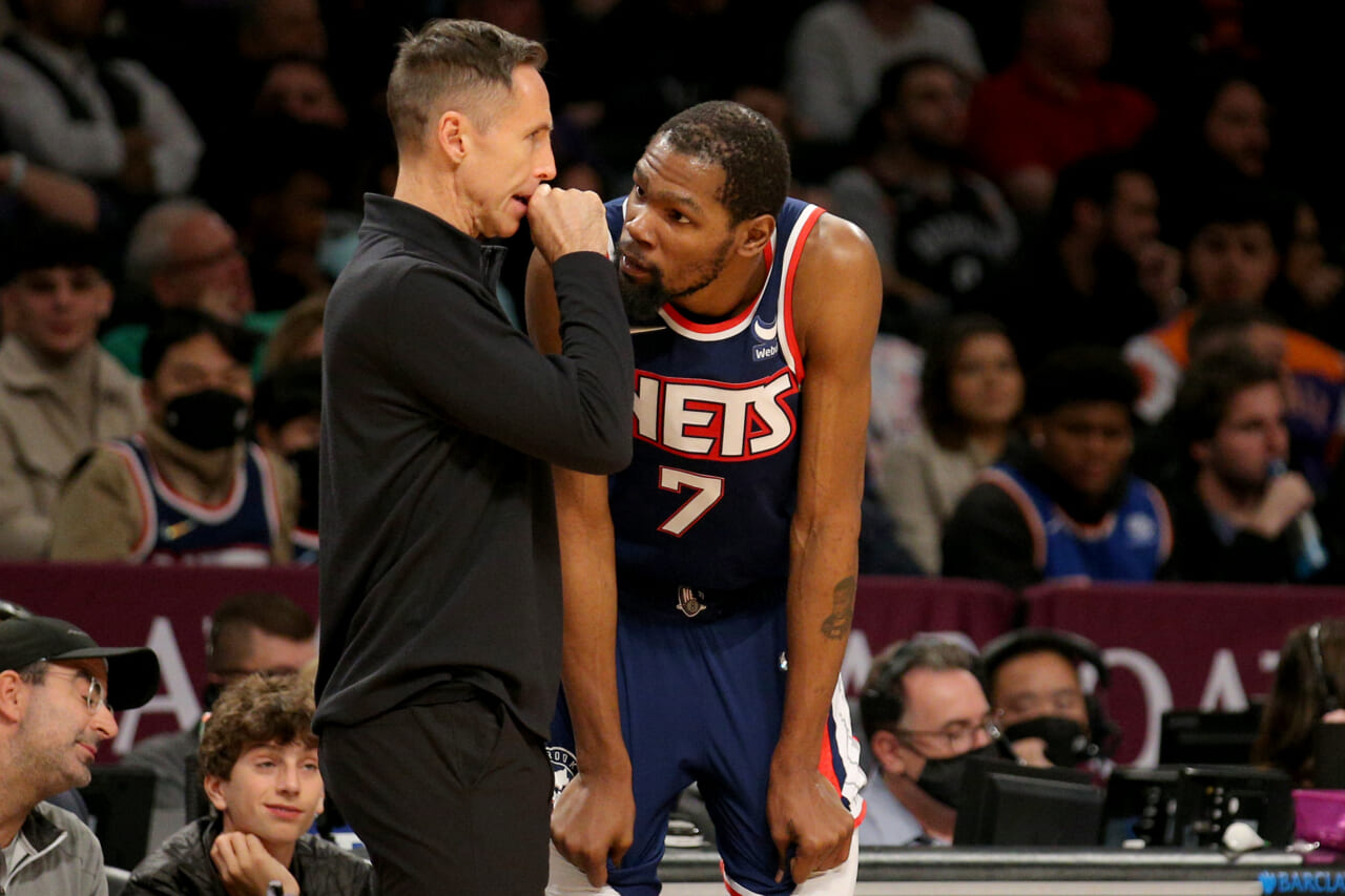 Steve Nash gifts Kevin Durant light Nets practice on 34th birthday ...