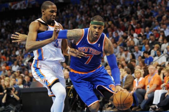 Carmelo Anthony, Knicks, Kevin Durant