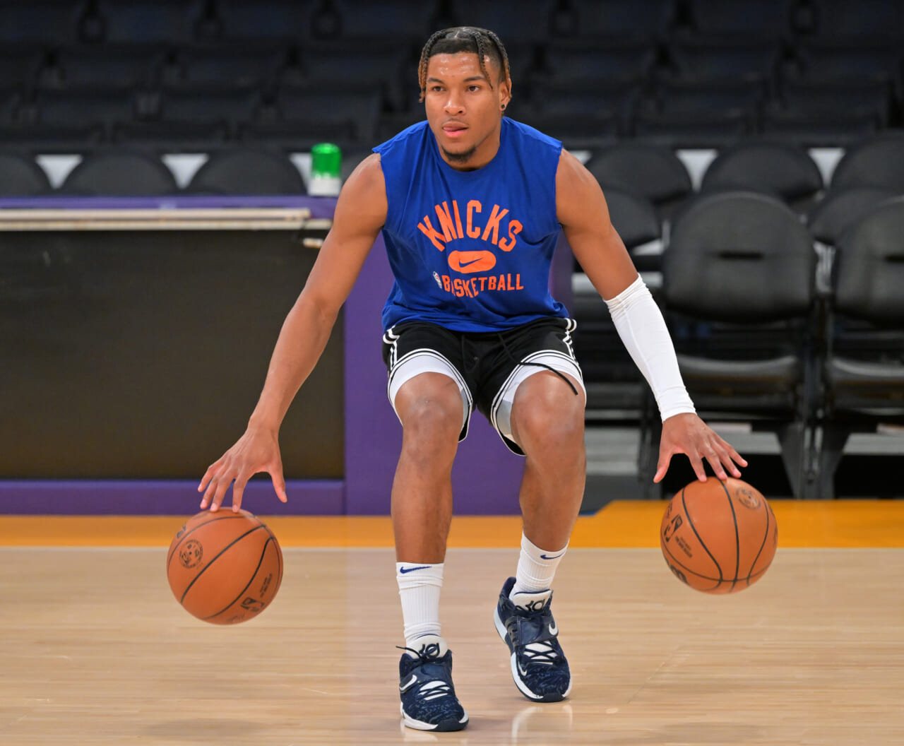 Miles McBride's brotherly battles in backyard helped unleash his potential  with Knicks - The Athletic