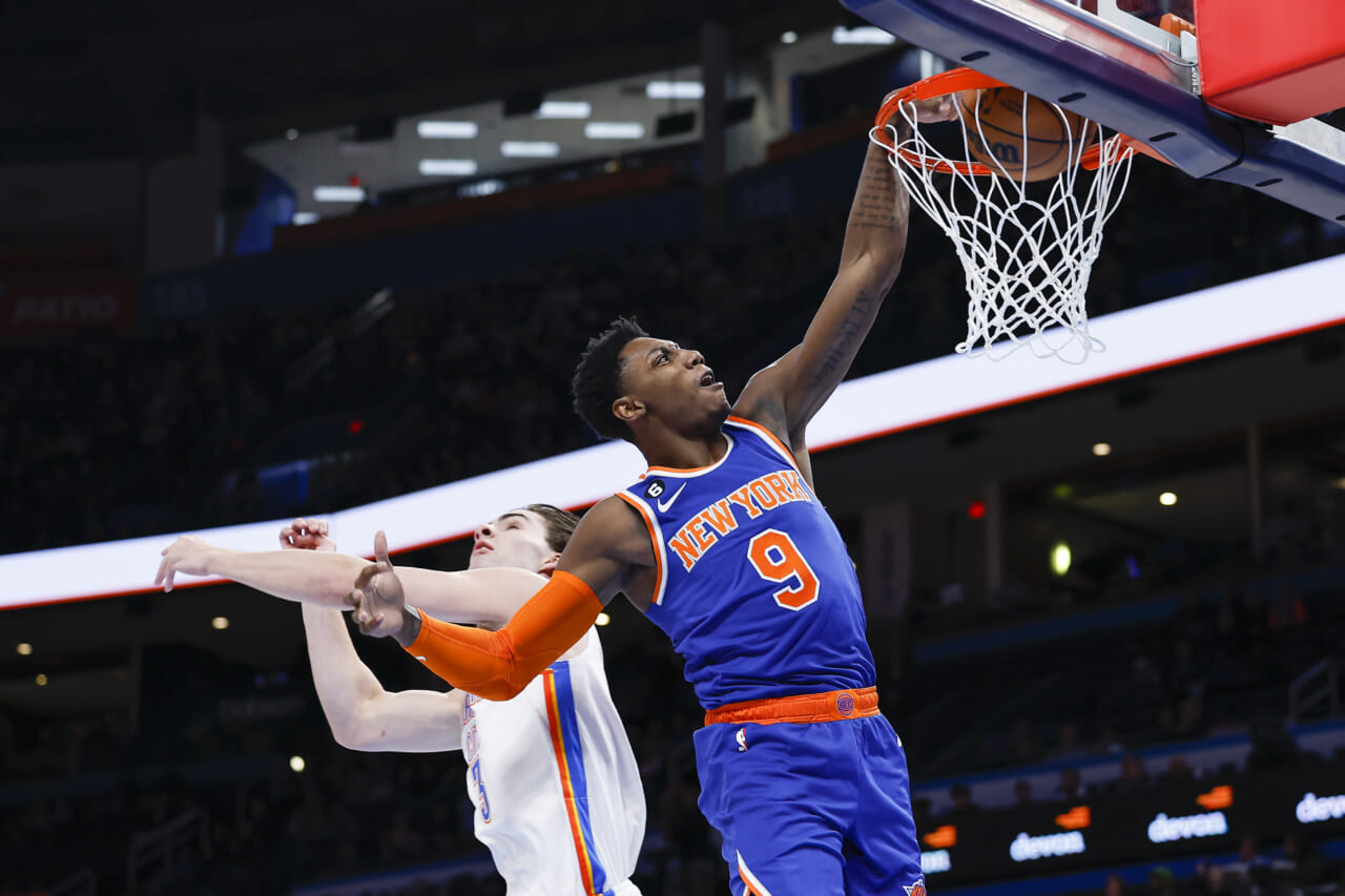 Knicks' RJ Barrett breaks Thunder curse with 25-point roar
