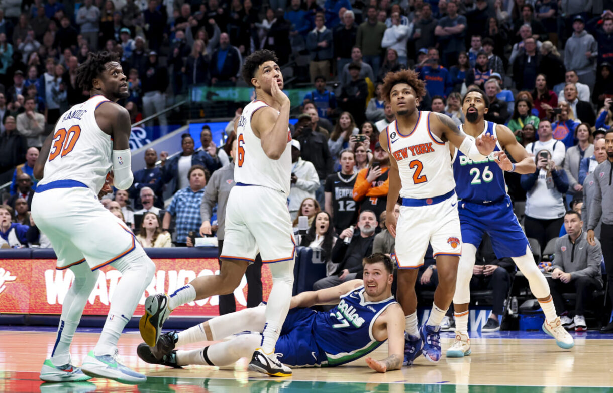 Quentin Grimes, Luka Doncic, New York Knicks