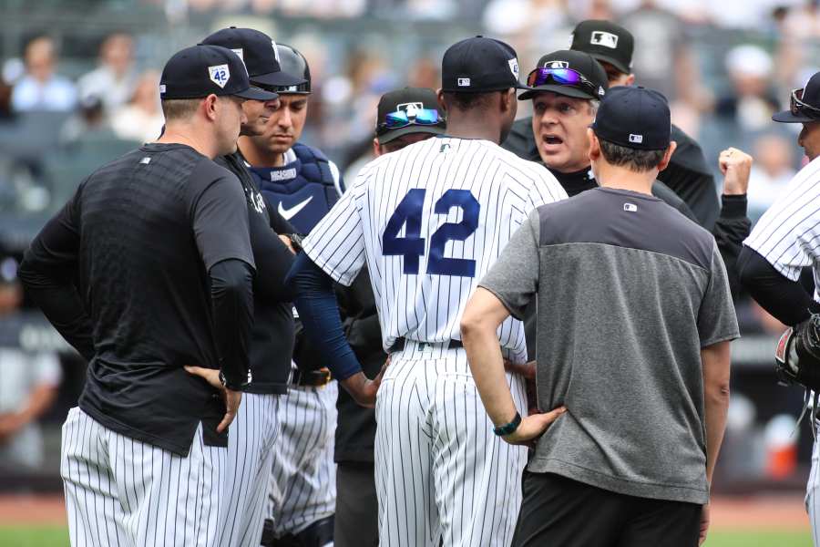 Yankees pitcher Clarke Schmidt explains sticky substance check vs