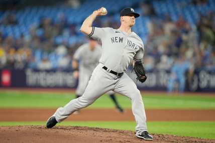 Key Yankees bullpen arm goes does; call up frisbee throwing relief pitcher