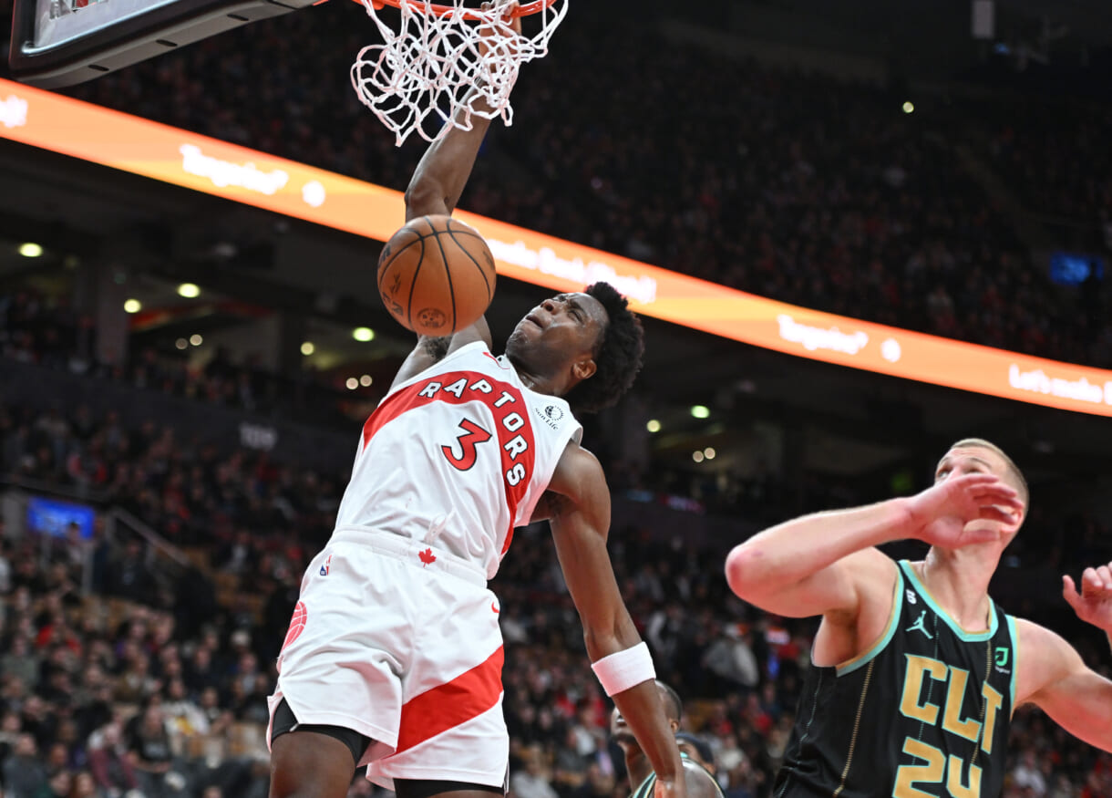 NBA: Charlotte Hornets at Toronto Raptors, knicks, og anunoby