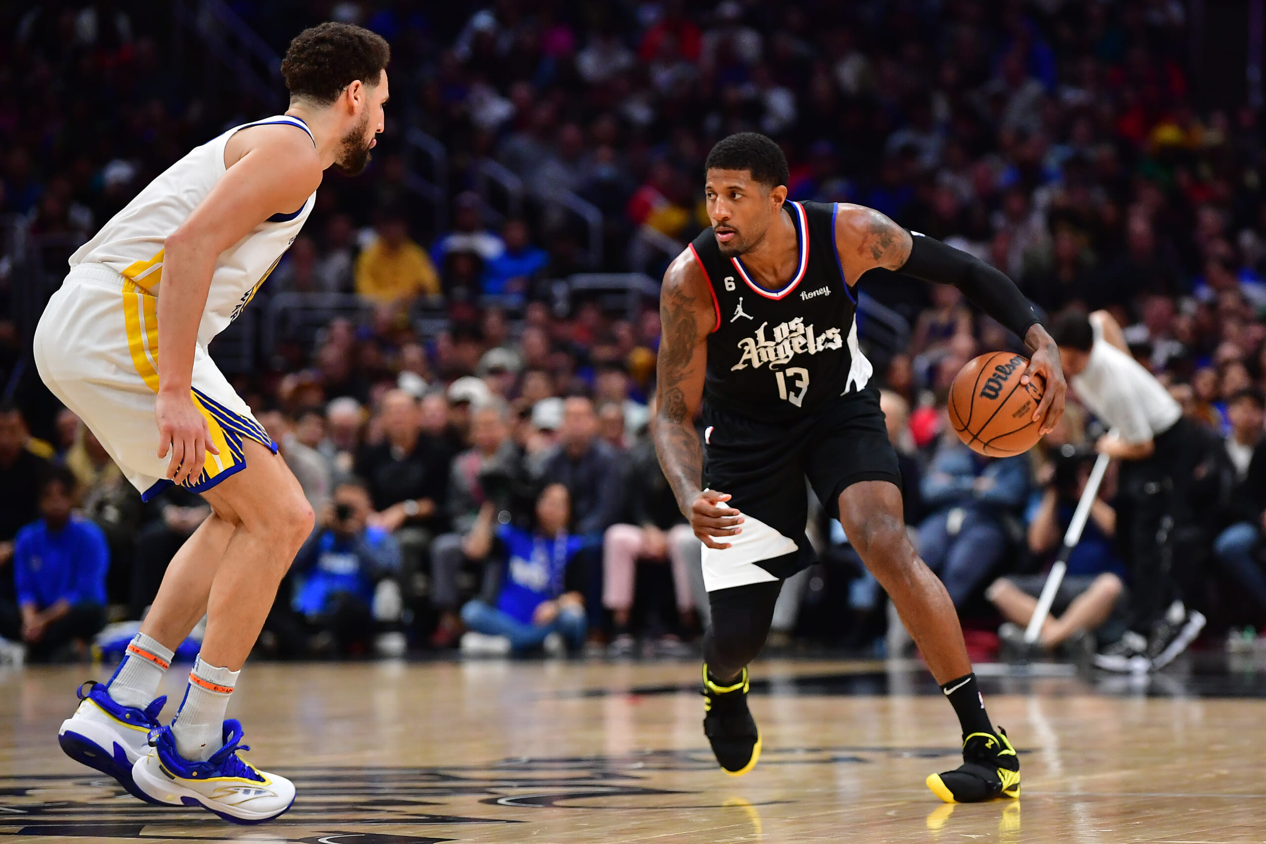 NBA: Golden State Warriors at Los Angeles Clippers, knicks, paul george