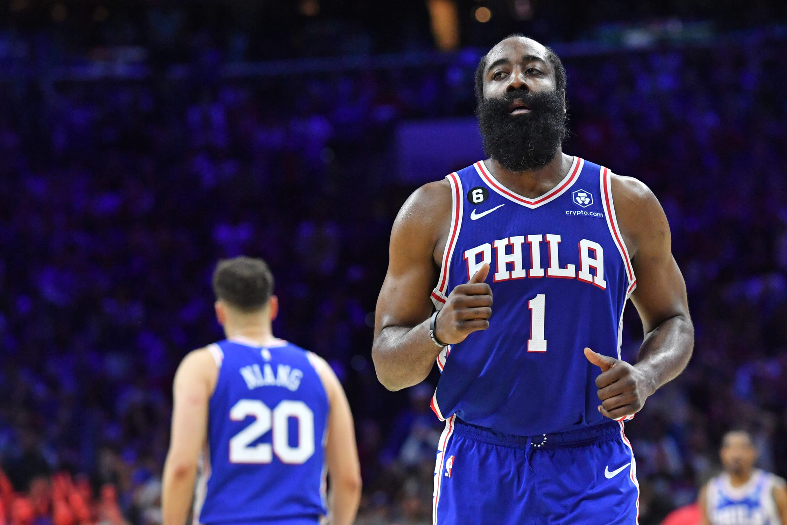 NBA: Playoffs-Boston Celtics at Philadelphia 76ers, knicks, james harden