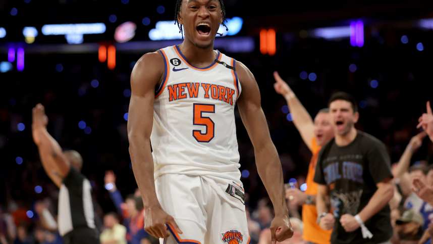NBA: Playoffs-Cleveland Cavaliers at New York Knicks, immanuel quickley