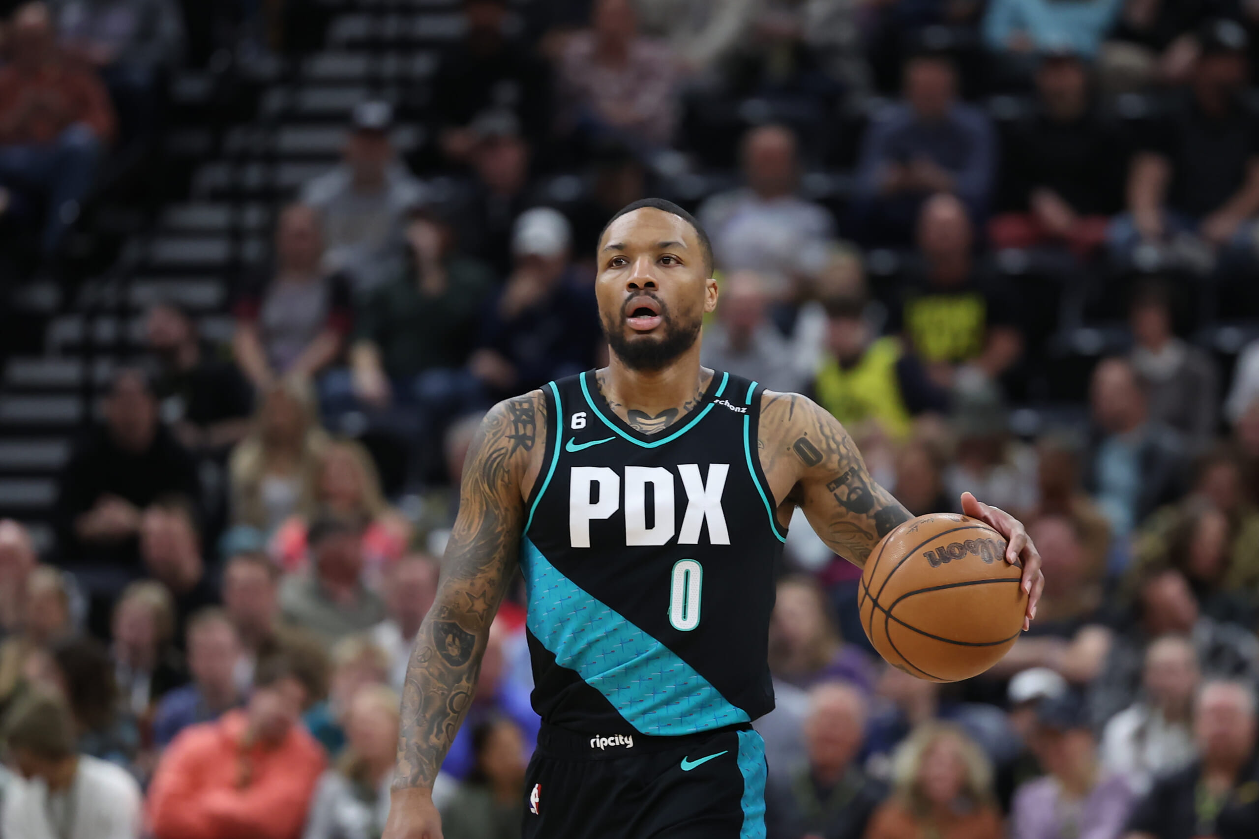 NBA: Portland Trail Blazers at Utah Jazz, knicks, damien lillard