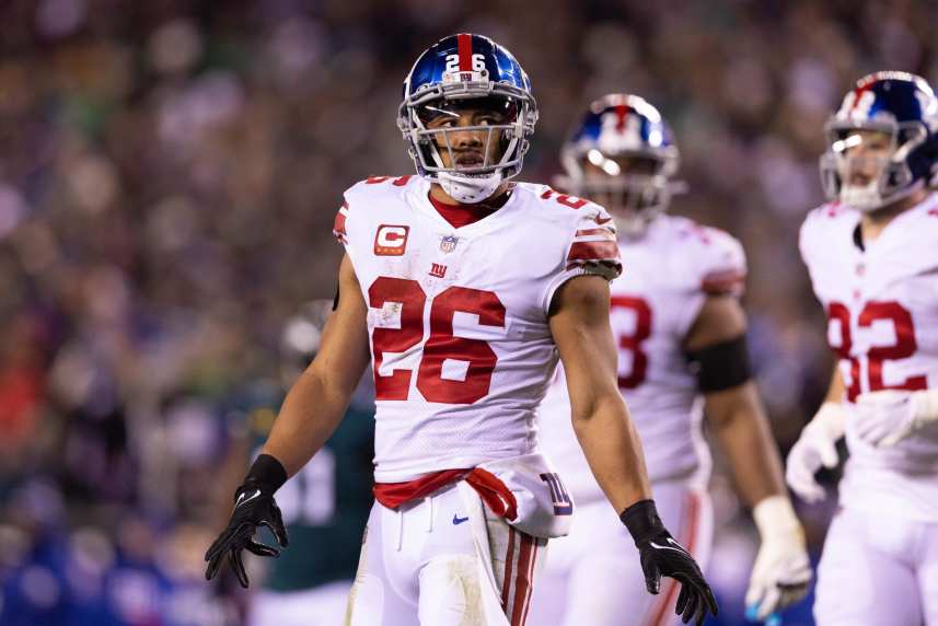 NFL: NFC Divisional Round-New York Giants at Philadelphia Eagles, saquon barkley