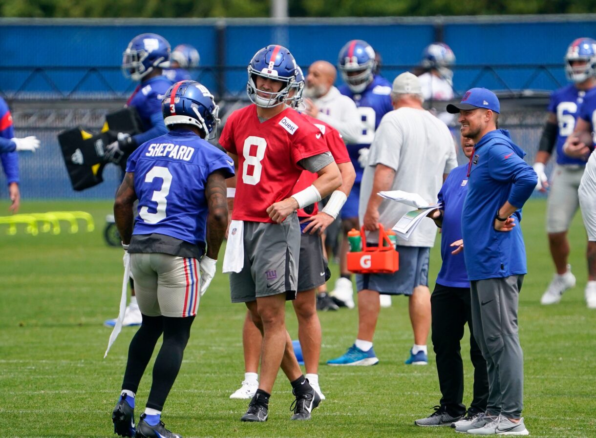 daniel jones, sterling shepard, giants, nyg