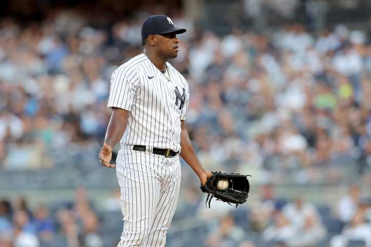 Yankees new york yankees uniform starter Luis Severino suffers
