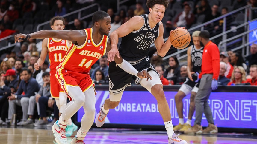 NBA: San Antonio Spurs at Atlanta Hawks, Isaiah Roby, knicks
