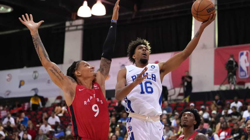 NBA: Summer League-Toronto Raptors at Philadelphia 76ers, Charlie Brown Jr., knicks