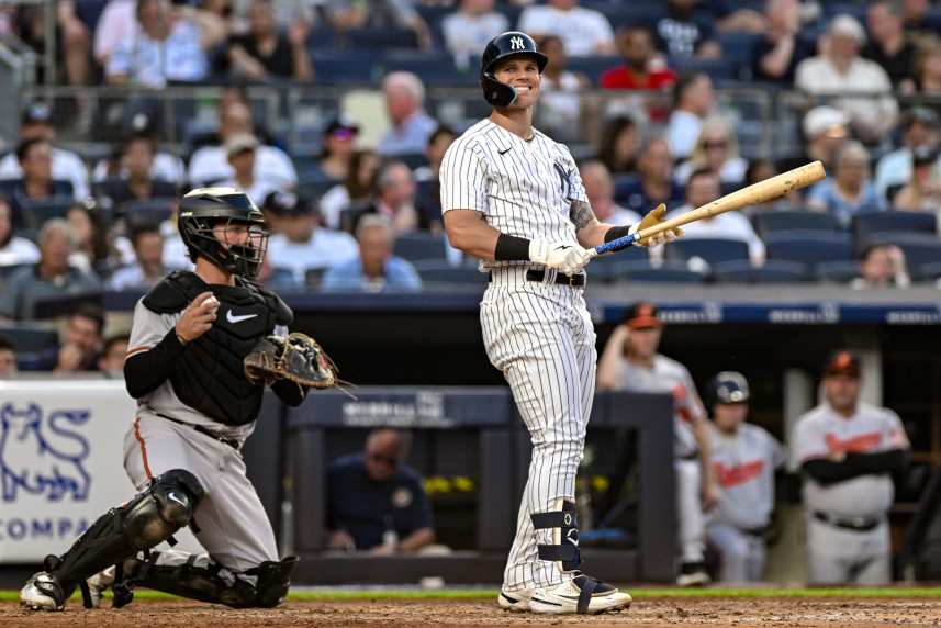 MLB: Baltimore Orioles at New York Yankees, jake bauers