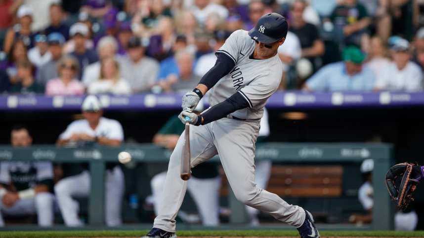 MLB: New York Yankees at Colorado Rockies, anthony rizzo