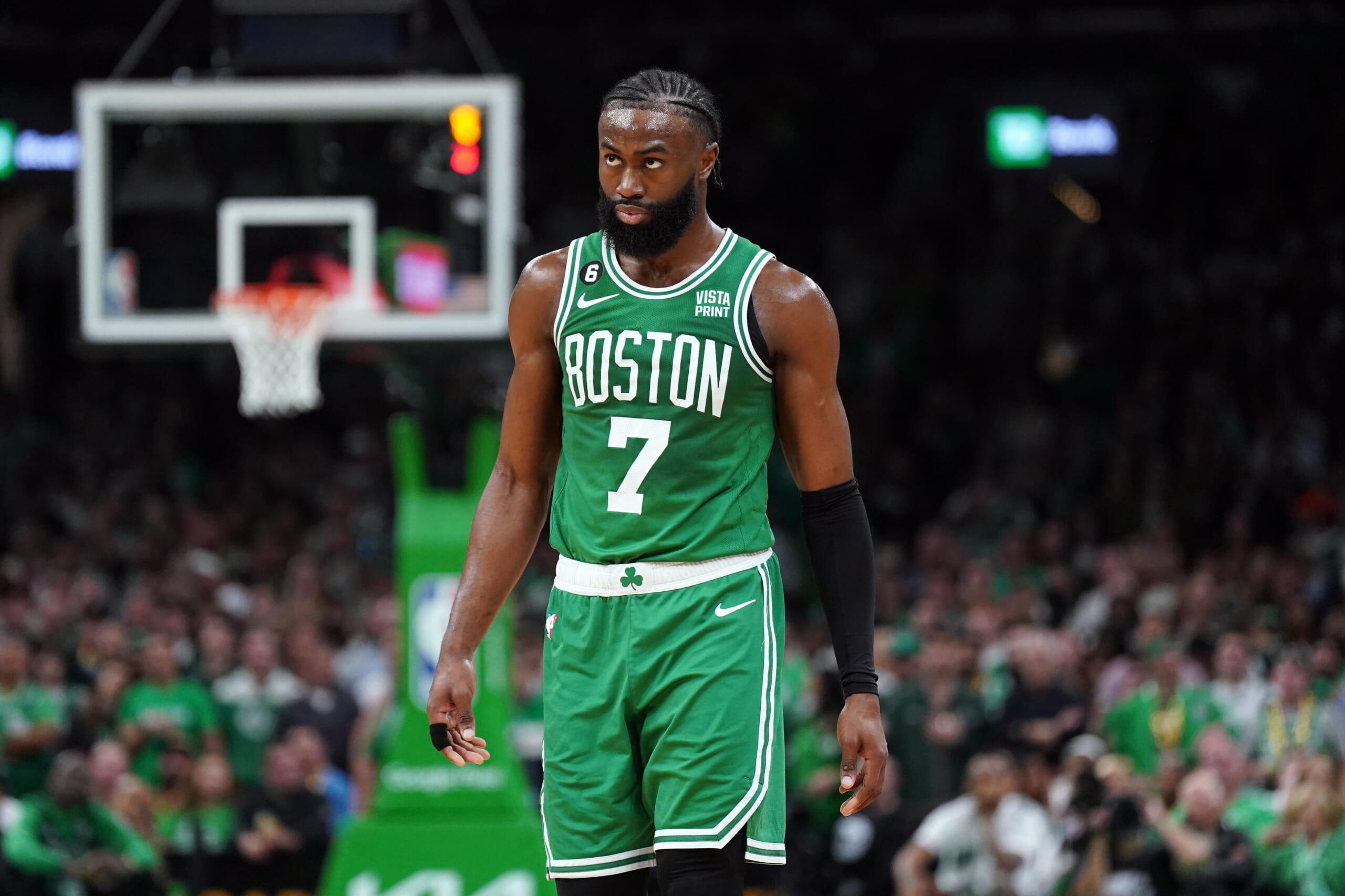 NBA: Playoffs-Miami Heat at Boston Celtics, jaylen brown, knicks