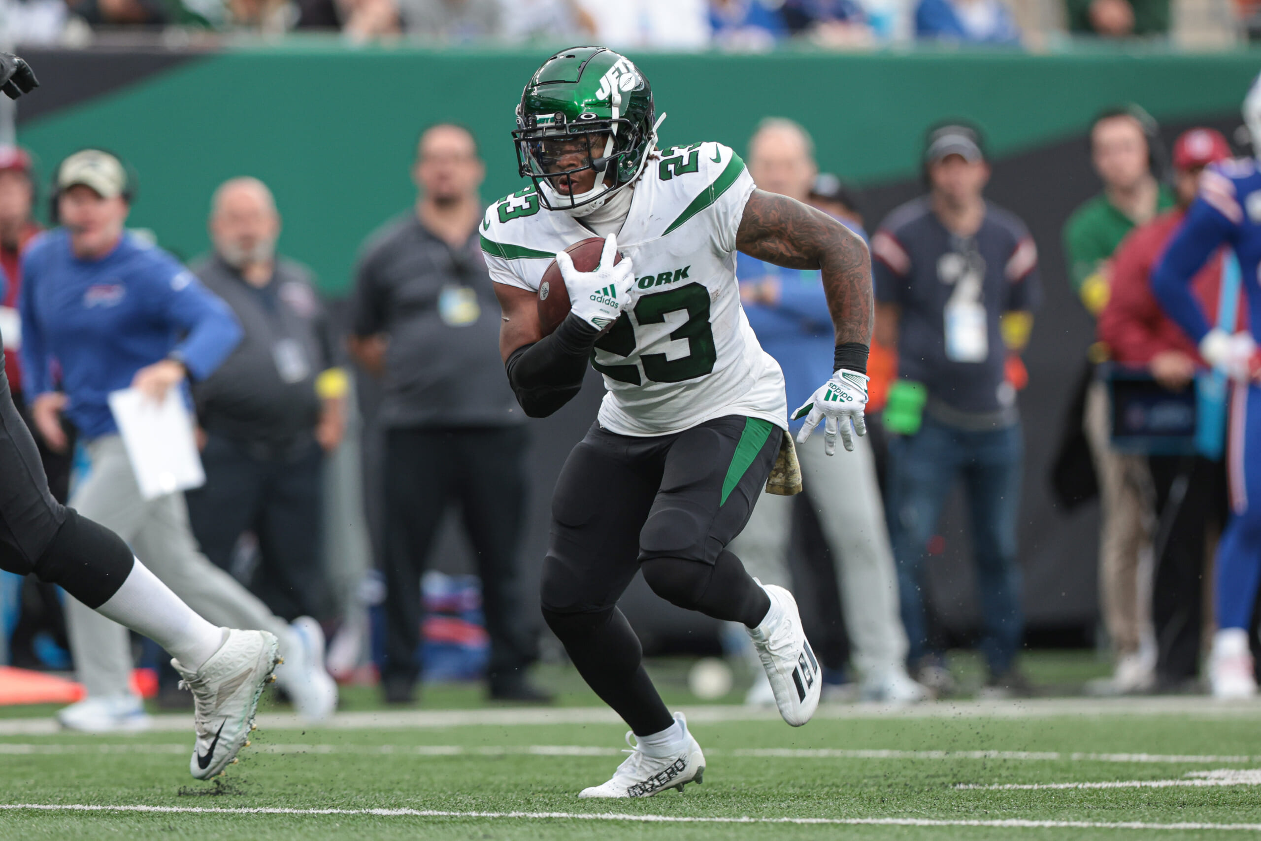 NFL: Buffalo Bills at New York Jets, james robinson, new york giants