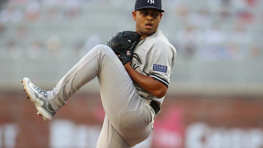 mlb: new york yankees at atlanta braves, randy vasquez