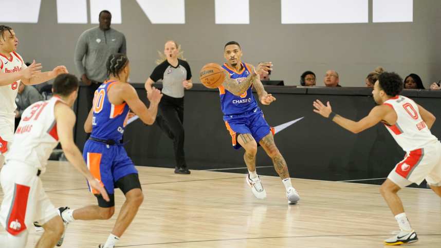 NBA: G League-Showcase Cup-Memphis Hustle at Westchester Knicks, Obadiah Noel