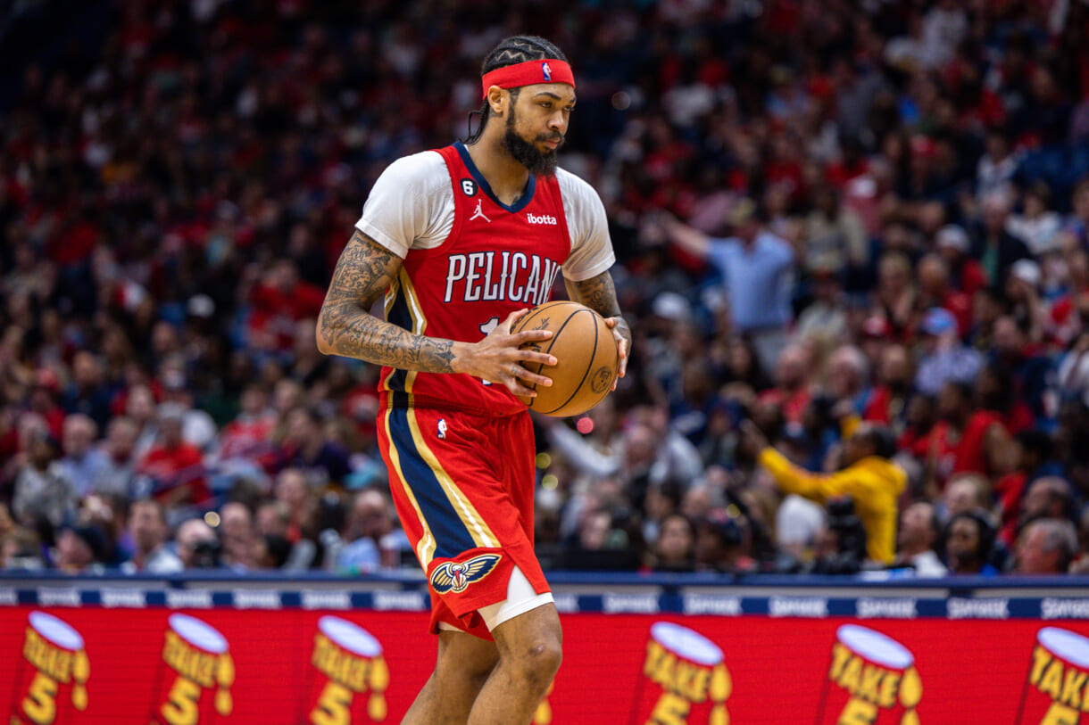 nba: new york knicks at new orleans pelicans, brandon ingram