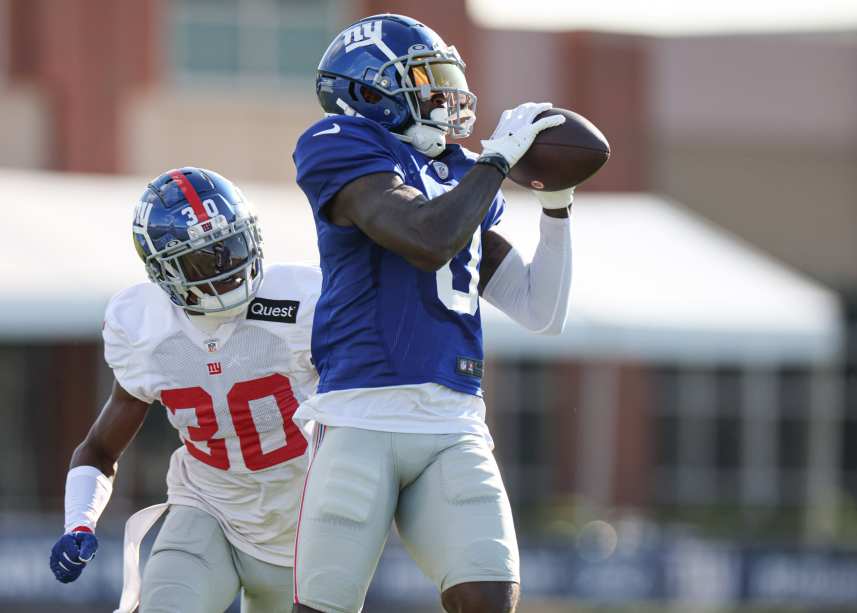nfl: new york giants training camp, parris campbell