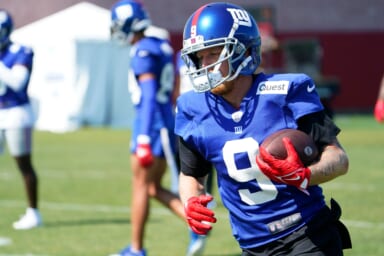 Giants’ crowded wide receiver room has an ongoing battle