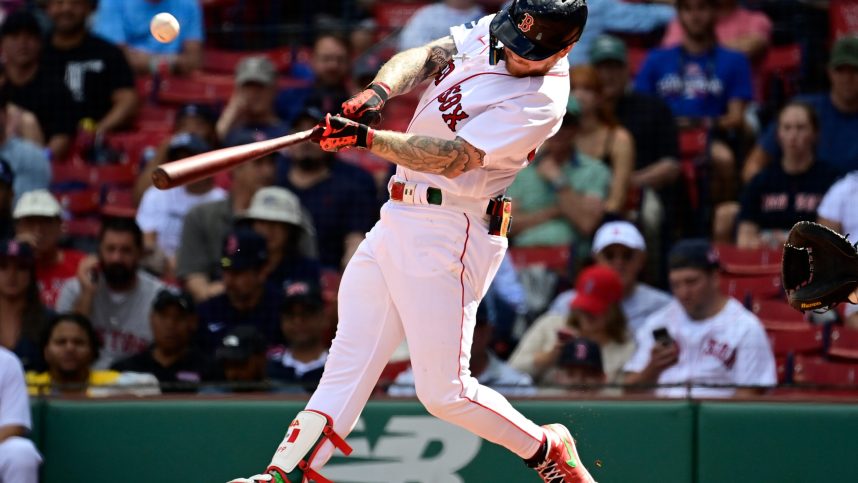 mlb: game one-new york yankees at boston red sox, alex verdugo