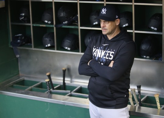 mlb: new york yankees at pittsburgh pirates, aaron boone