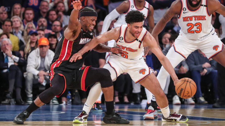 nba: playoffs-miami heat at new york knicks, quentin grimes