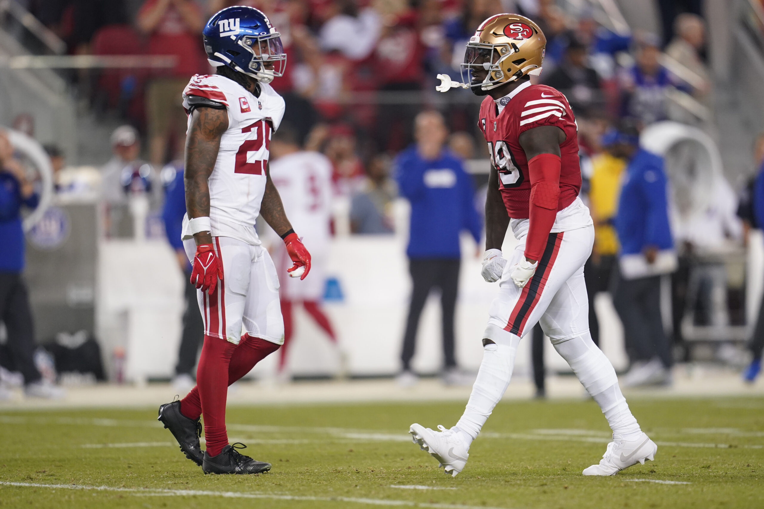 nfl: new york giants at san francisco 49ers, xavier mckinney