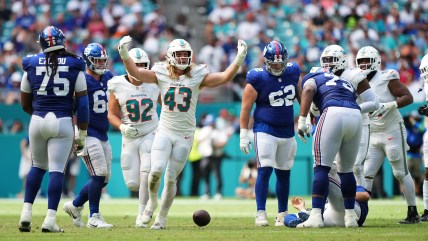 Giants fall to Dolphins 31-16 in 4th blowout loss of season