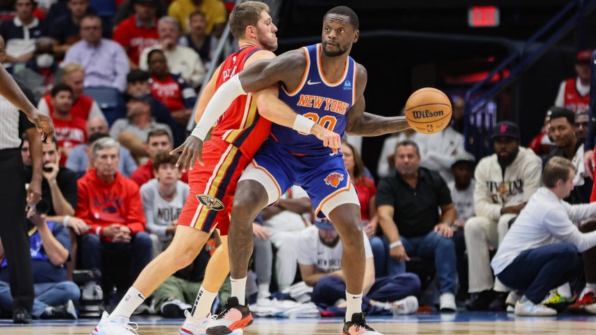 nba: new york knicks at new orleans pelicans, julius randle