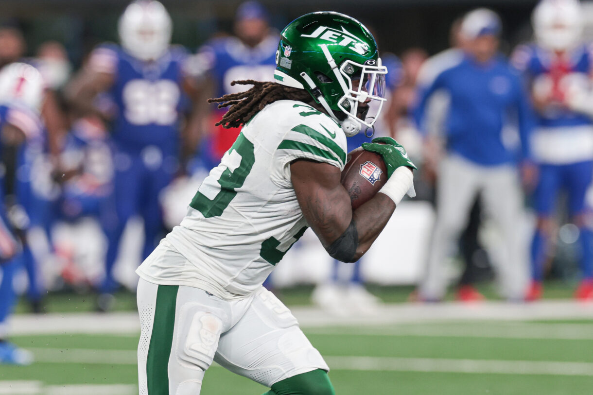 nfl: buffalo bills at new york jets, dalvin cook