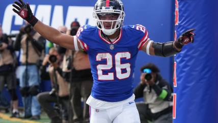 Giants’ Saquon Barkley focused on the now despite free agency looming