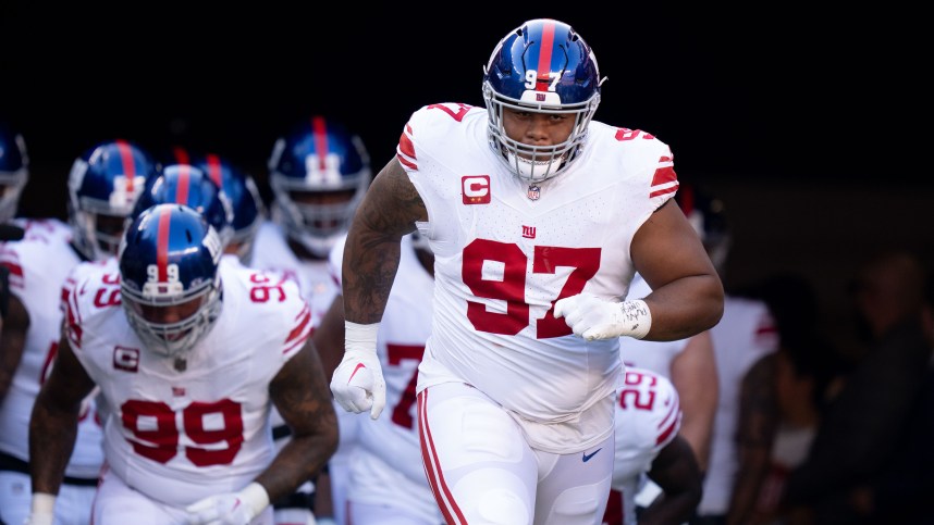 New York Giants defensive tackle Dexter Lawrence II (97) before the game against the San Francisco 49ers at Levi's Stadium