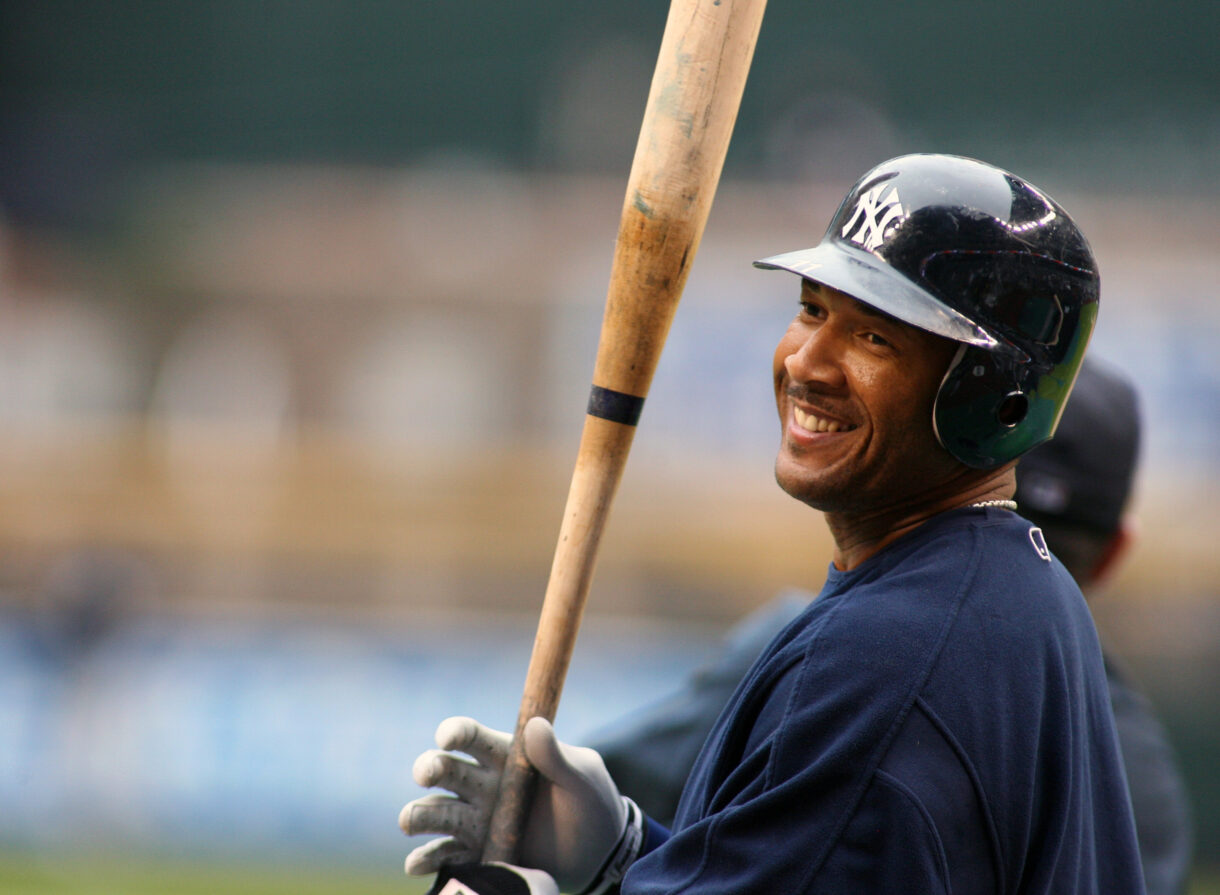 New York Yankees right fielder (11) Gary Sheffield against the Arizona Diamondbacks at Chase Field