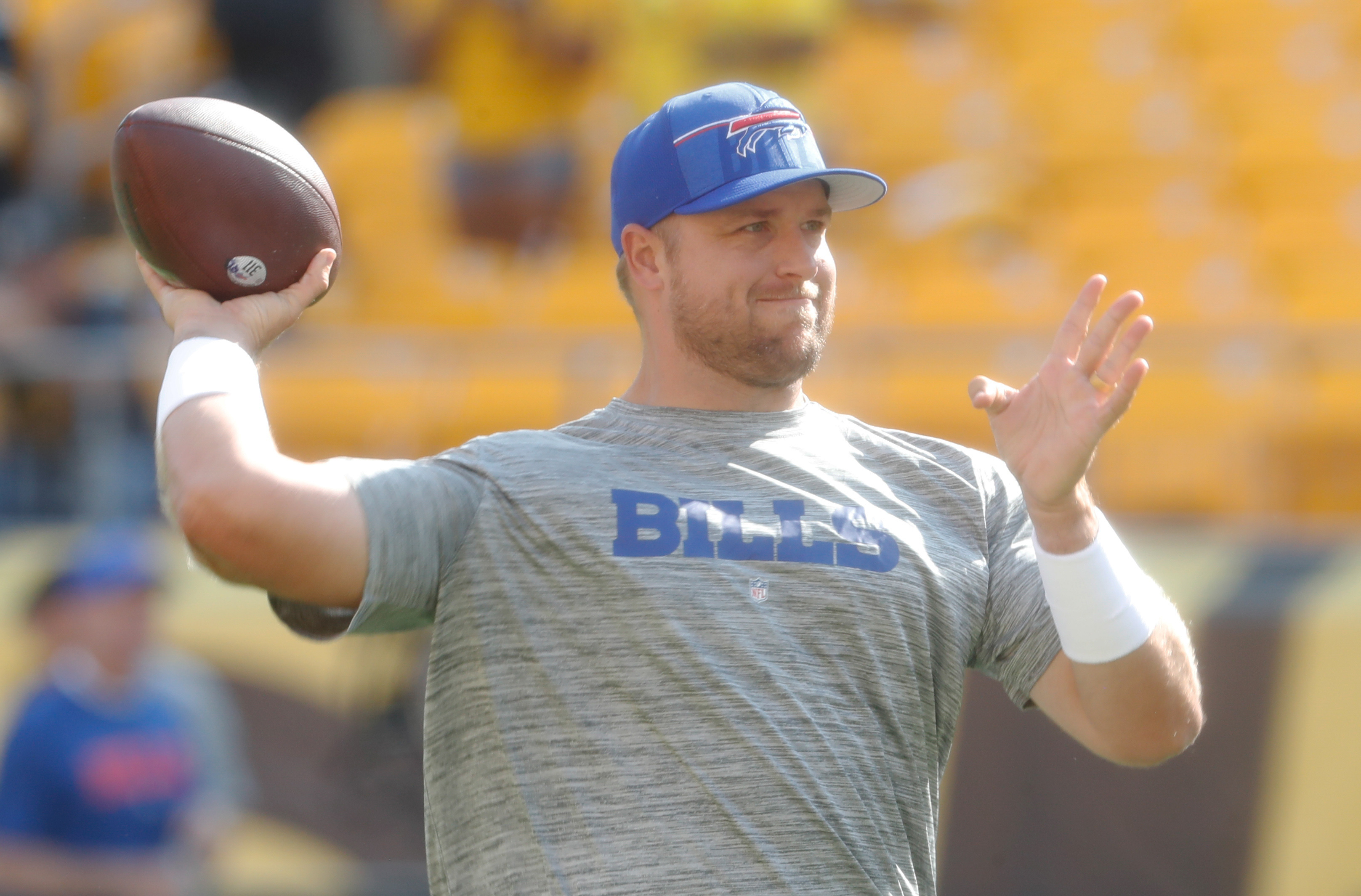 nfl: preseason-buffalo bills at pittsburgh steelers, matt barkley, new york giants