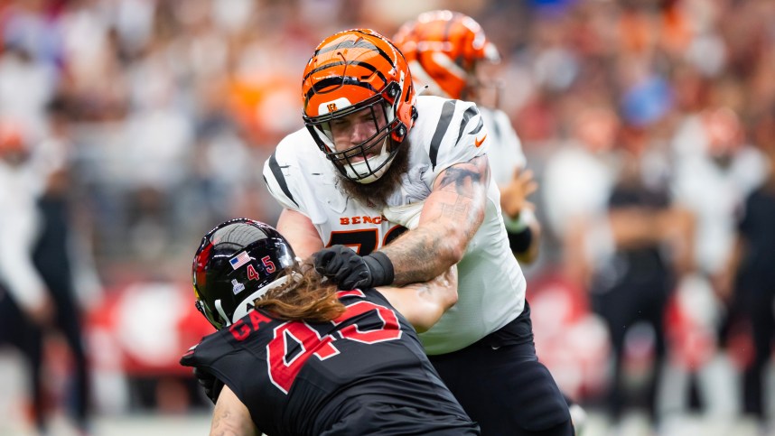 Cincinnati Bengals offensive tackle Jonah Williams (73) against the Arizona Cardinals at State Farm Stadium (New York Giants)