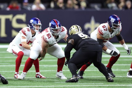 Giants come back down to earth in loss against Saints