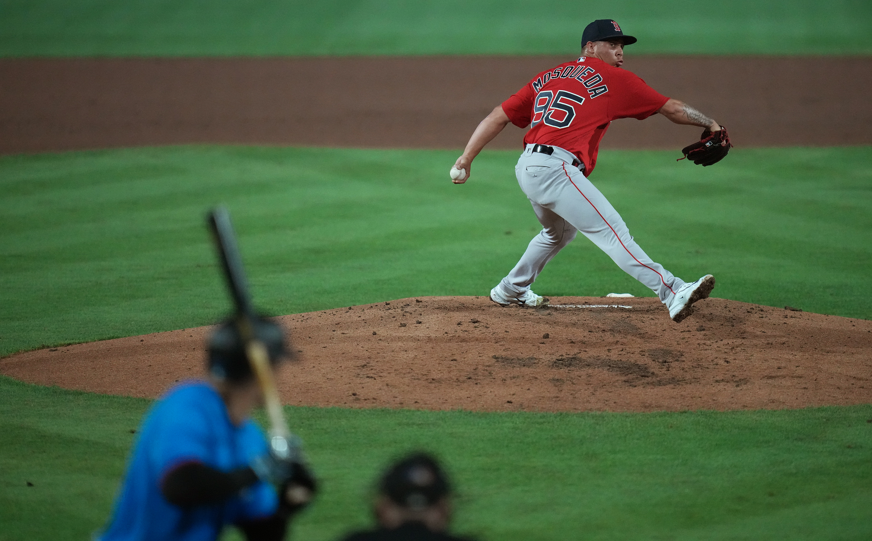 mlb: spring training-boston red sox at miami marlins, yankees, oddanier mosqueda