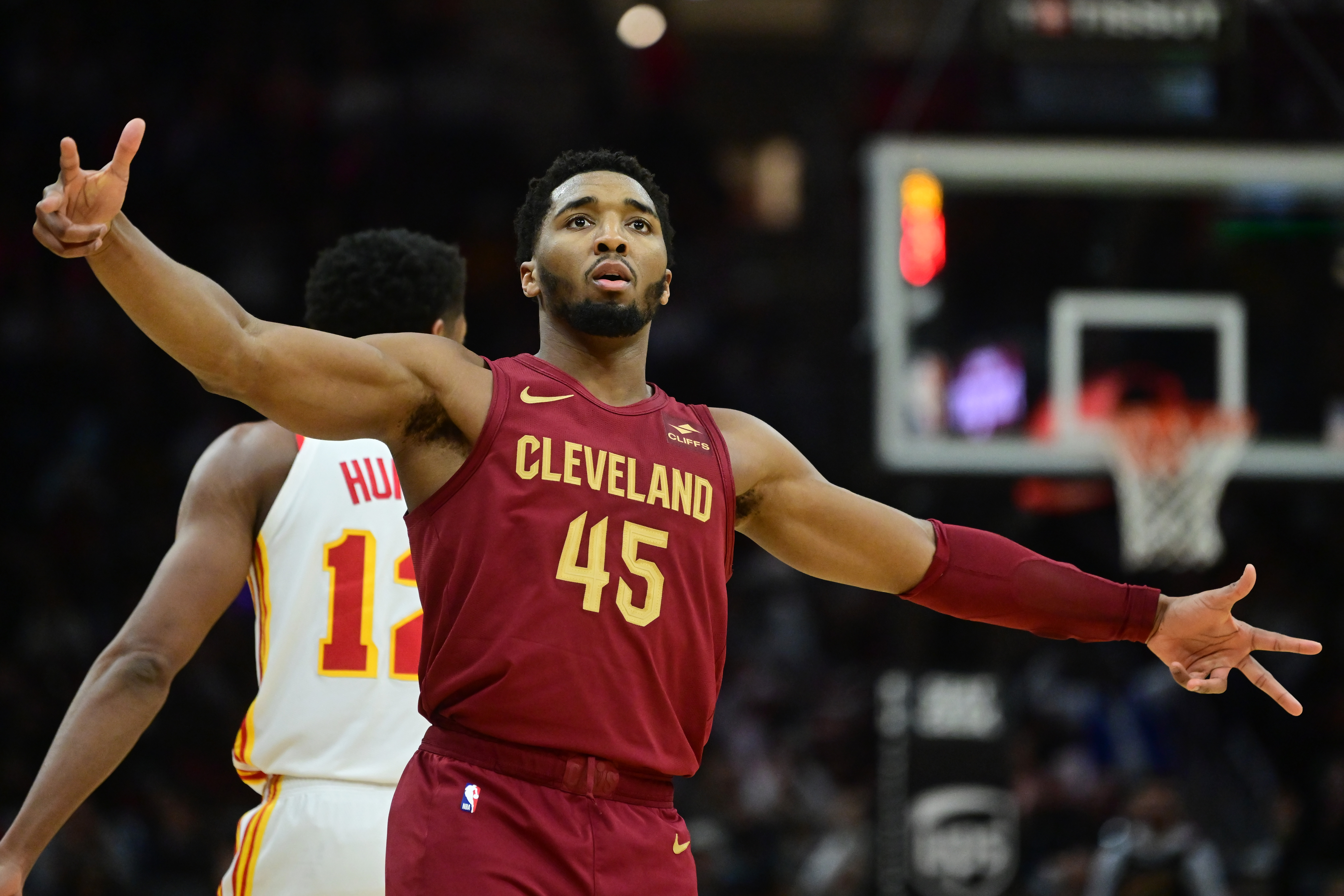 NBA: Atlanta Hawks at Cleveland Cavaliers, donovan mitchell, net, knicks