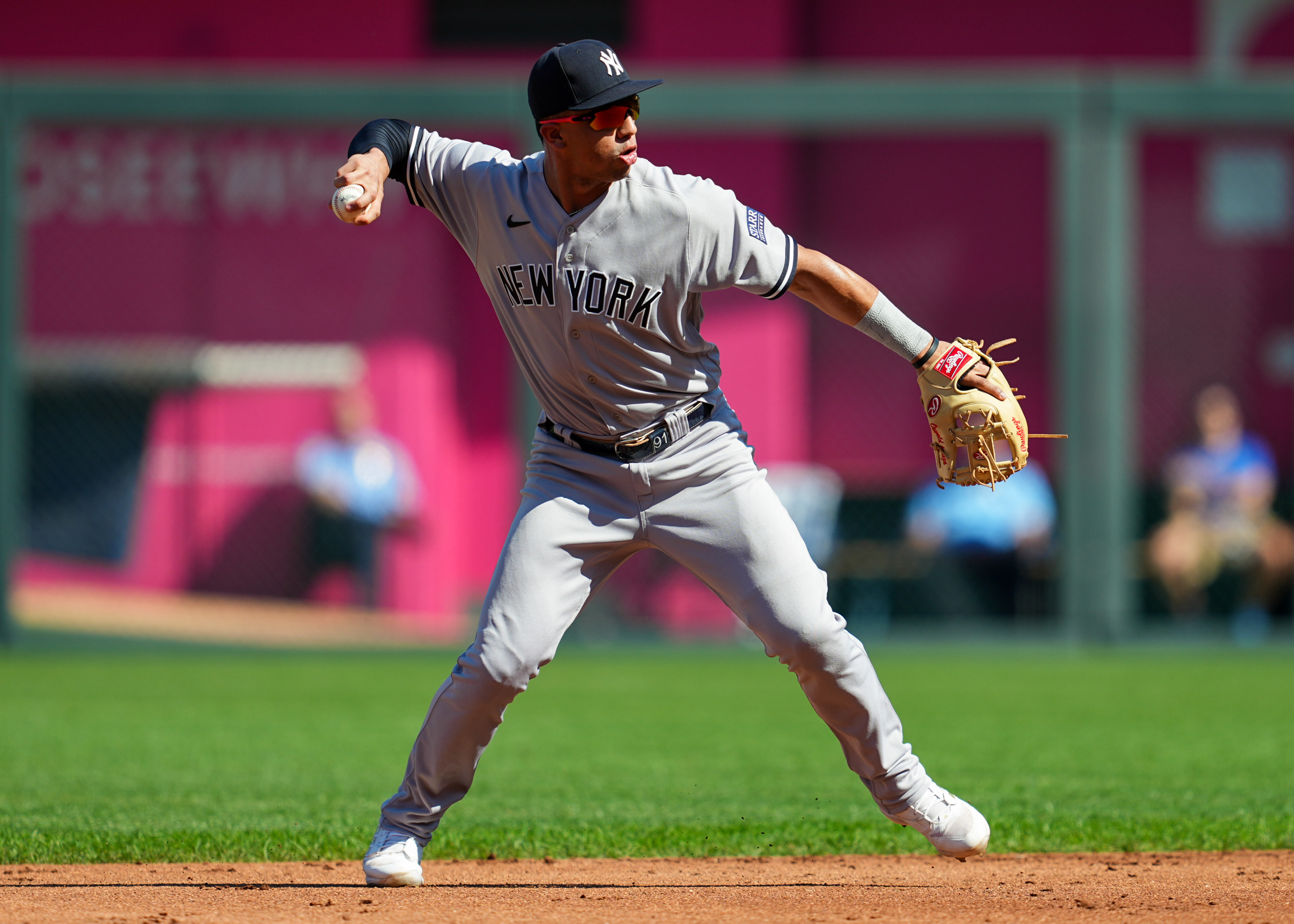 MLB: New York Yankees at Kansas City Royals, oswald peraza