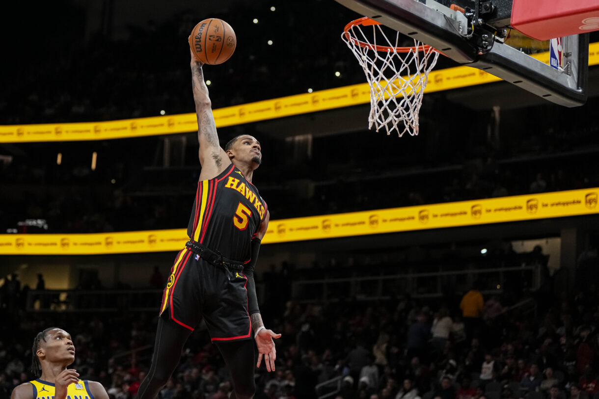 Atlanta Hawks guard Dejounte Murray (New York Knicks trade target)