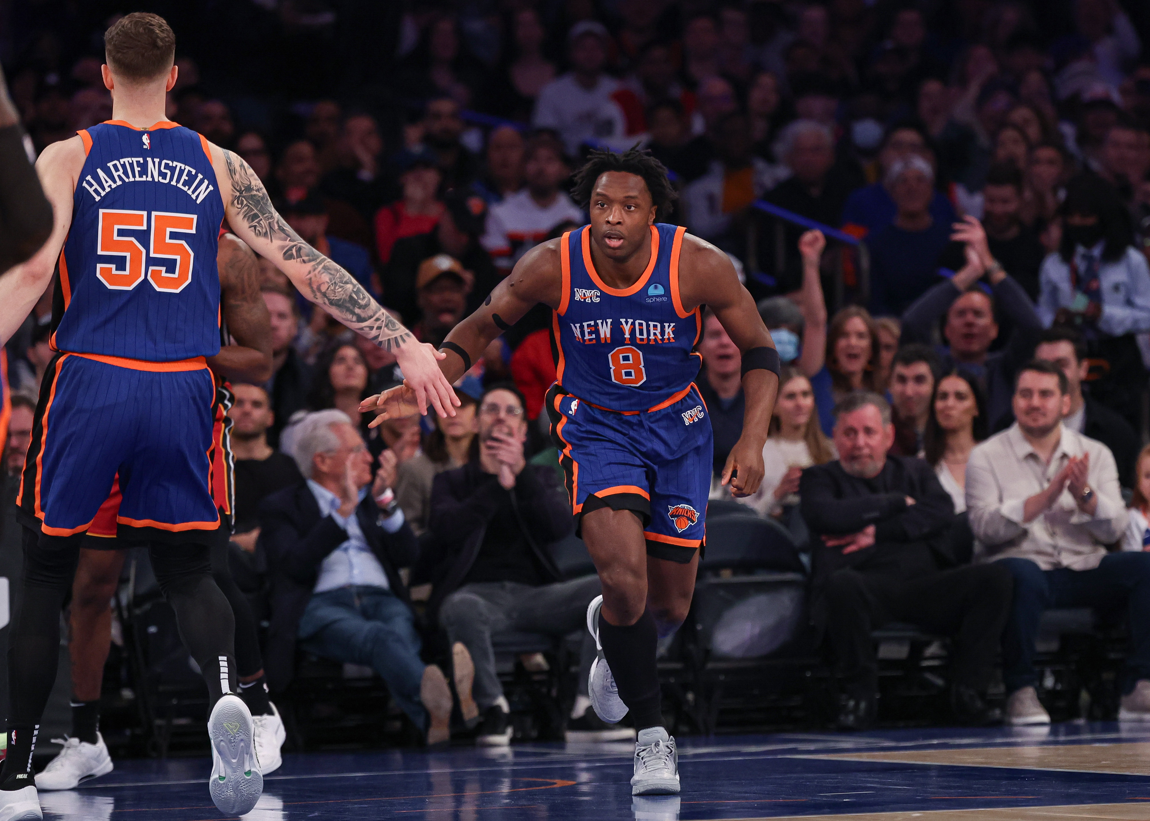 NBA: Miami Heat at New York Knicks