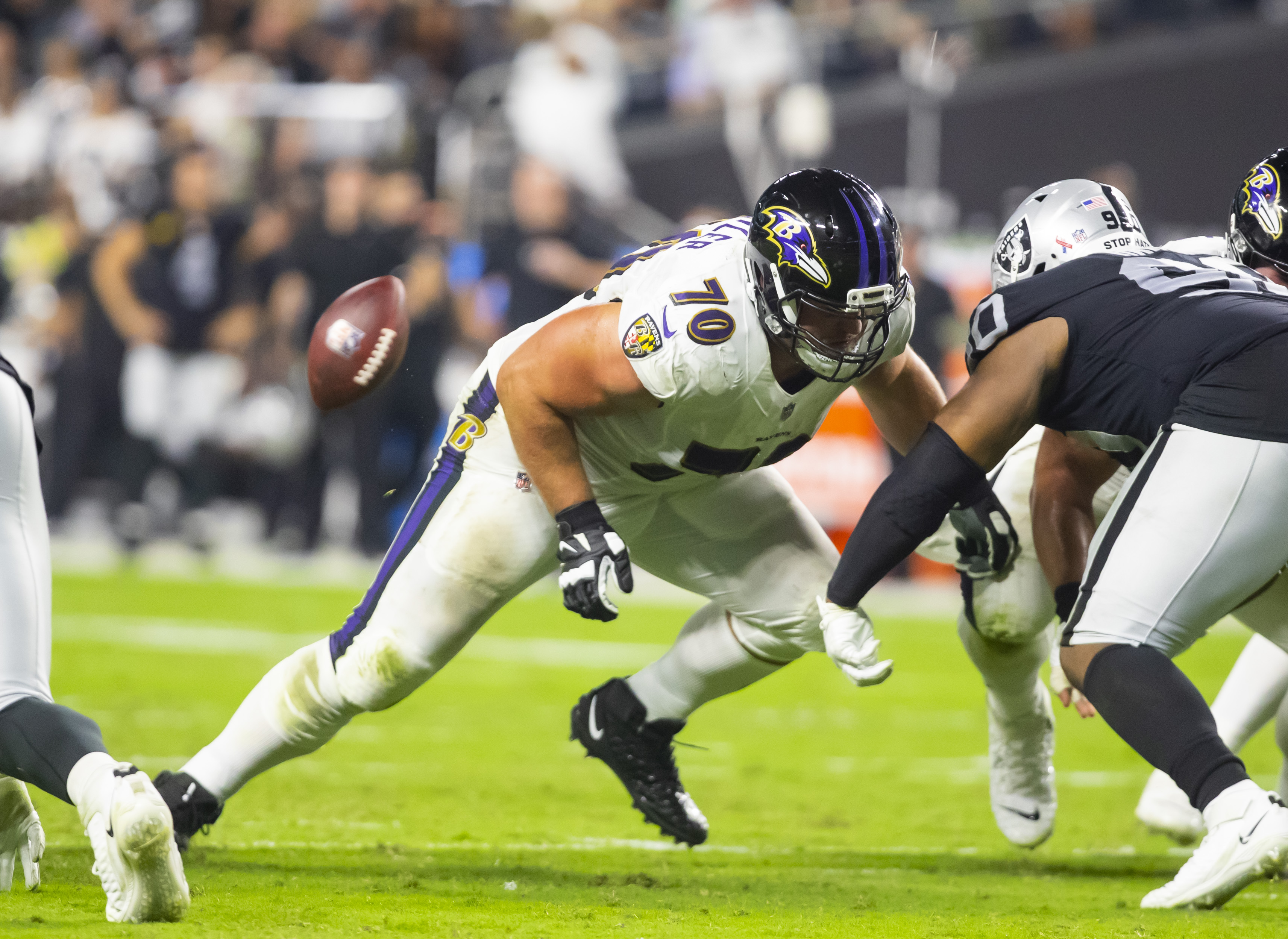 Baltimore Ravens guard Kevin Zeitler (70) (New York Giants free agent target)