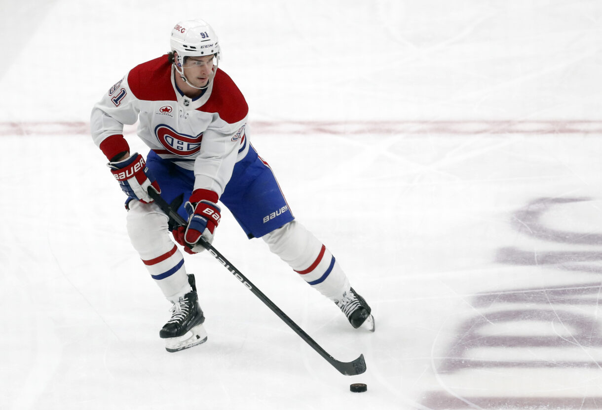 Montreal Canadiens center Sean Monahan (New York Rangers trade target)