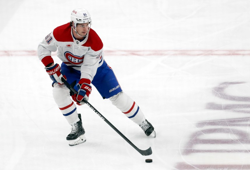 Montreal Canadiens center Sean Monahan (New York Rangers trade target)